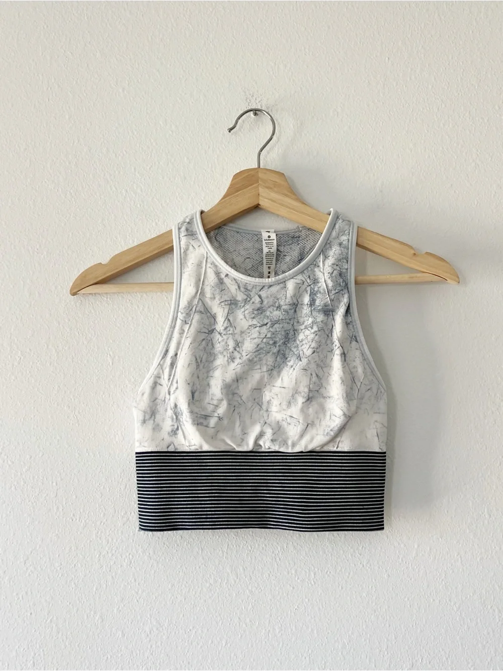 LULULEMON | Ebb To Train Bra in Wash White Black Luna | 4